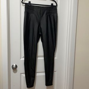 Simply Vera Wang Faux Leather leggings Black, L